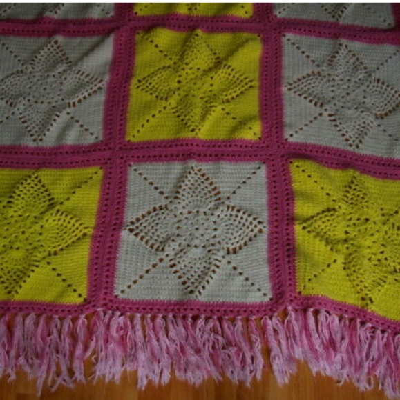 Granny Square Crochet Afghan Blanket Throw - Picture 6 of 8